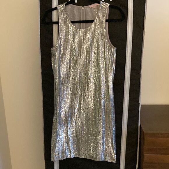 Calypso St Barth Silver Sequin Sleeveless Sheath Dress. Size XS. - Picture 1 of 7